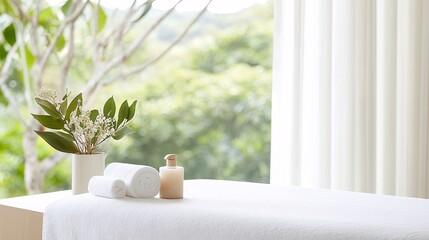 Serene Spa Ambiance with Candlelit Rooms and Natural Light - Relaxing Sensory Journey with Herbal Teas and Tranquil Scents for Ultimate Wellness Experience