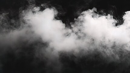 Fototapeta premium Soft Whispers of Fog and Smoke in a Dark Background