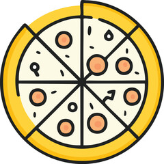 Pizza vector illustration