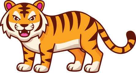 tiger cartoon illustration