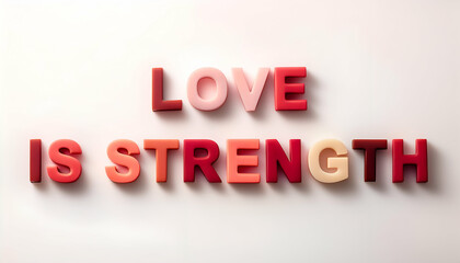  Love is strength Word