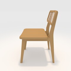 3d render Chair design element. Furniture Collection