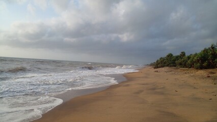 beach in the morning