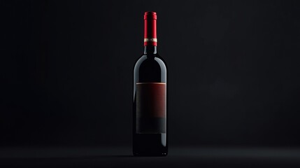 Elegant Red Wine Bottle with a Premium Look