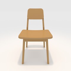 3d render Chair design element. Furniture Collection