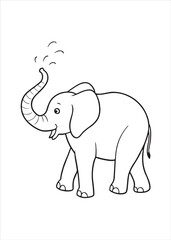 elephant cartoon illustration