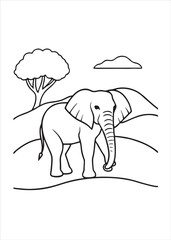 elephant on the grass