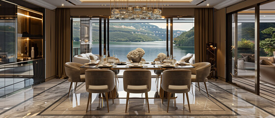 Fototapeta premium Modern Luxury Interior Residence