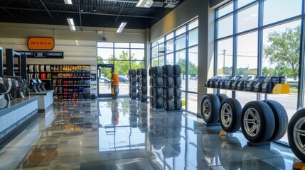 Tire Shop Interior