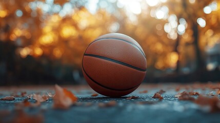 Orange Basketball Close up