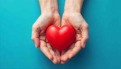 Fototapeta premium heart in hands