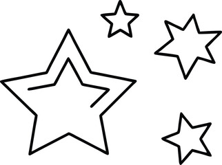 set of icons of stars