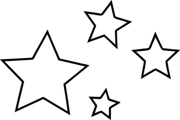 set of four stars