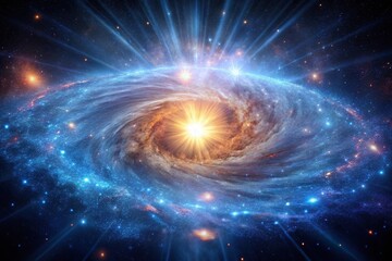 Fototapeta premium High definition image of galactic supernovae exploration from a low angle view