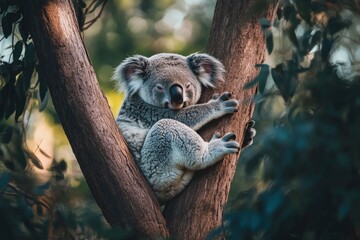 cute australia koala wildlife animal .generative ai