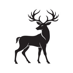 deer silhouette vector