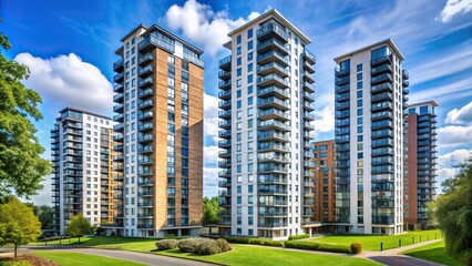 High rise apartment buildings