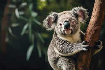 Fototapeta premium cute australia koala wildlife animal .generative ai