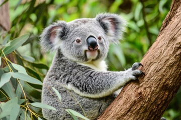 Fototapeta premium cute australia koala wildlife animal .generative ai