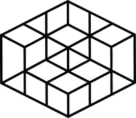 abstract 3d cube