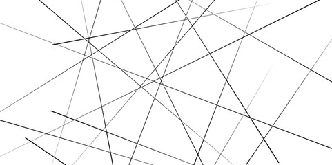 Random diagonal line on white background. Black and white vector illustration of design element for creating modern art