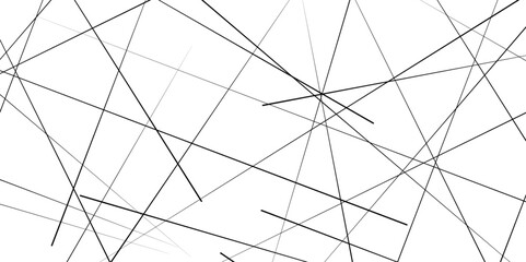 Random diagonal line on white background. Black and white vector illustration of design element for creating modern art