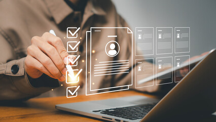Survey statistics inform interview processes, Online assessments, employment forms, and personnel...