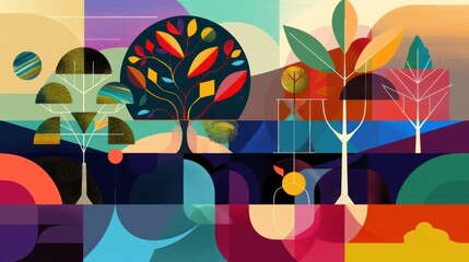 Abstract Nature Landscape