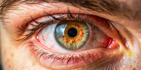 Detailed Images of Bacterial Conjunctivitis Symptoms and Treatment for Educational Purposes and Awareness