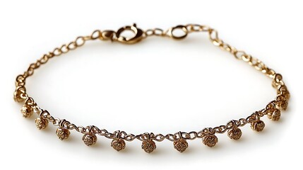 Obraz premium Delicate Charm Bracelet with Tiny Charms