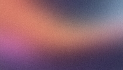 Abstract background with grainy texture blending purple, orange and blue colors in a gradient