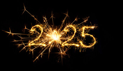 Happy New Year 2025, Design element.