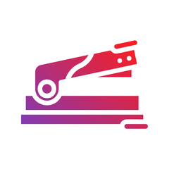 stapler tool. vector single icon with a solid gradient style. suitable for any purpose. for example: website design, mobile app design, logo, etc.