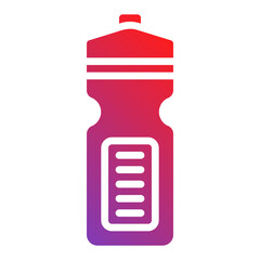 water bottle. vector single icon with a solid gradient style. suitable for any purpose. for example: website design, mobile app design, logo, etc.
