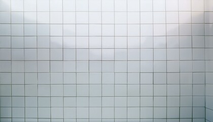 White tiles in the bathroom. Ceramic wall texture in the kitchen. Clean floor surface. Modern simple interior in a swimming pool or toilet.
