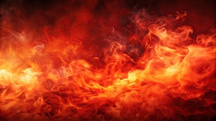 Intense fiery red smoke background simulating burning sky