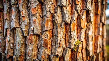 Intimate perspective on tree bark patterns