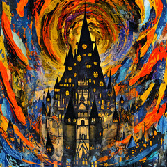 Halloween Abstract Illustration