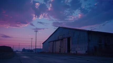Obraz premium Industrial Sunset