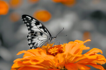 Obraz premium Butterflies on flowers