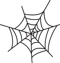 Web spider Halloween icon silhouette illustration design