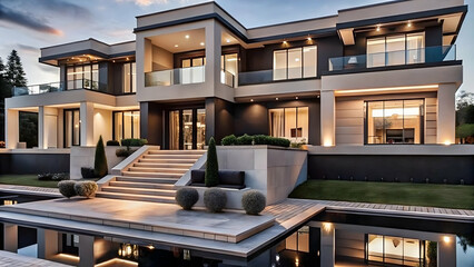 Luxurious building in the city