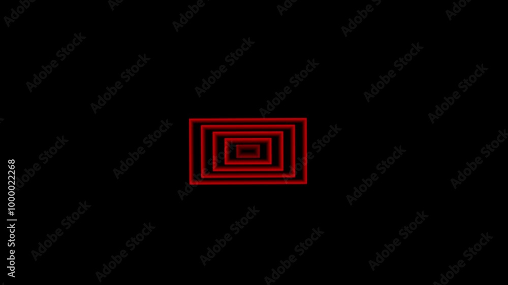 Poster ctr texture - processes waves - mp4 - black and frame, abstract square frame, black and red square