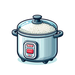 Vector illustration of electric rice cooker