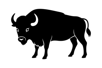 American bison Icon with Transparent Background - Versatile Clip art Design 
