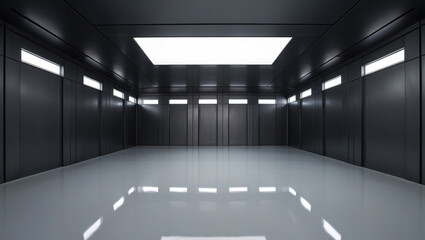 Obraz premium Motion Empty hall exhibition.The backdrop for exhibition stands, booth, trade show.