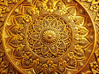 Elegant Gold Design PNG with Intricate Patterns for Luxury Branding and Creative Projects