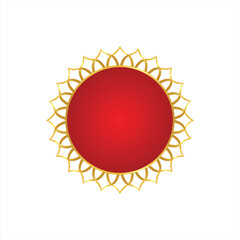 Round Decorated Floral Circle Vector Png