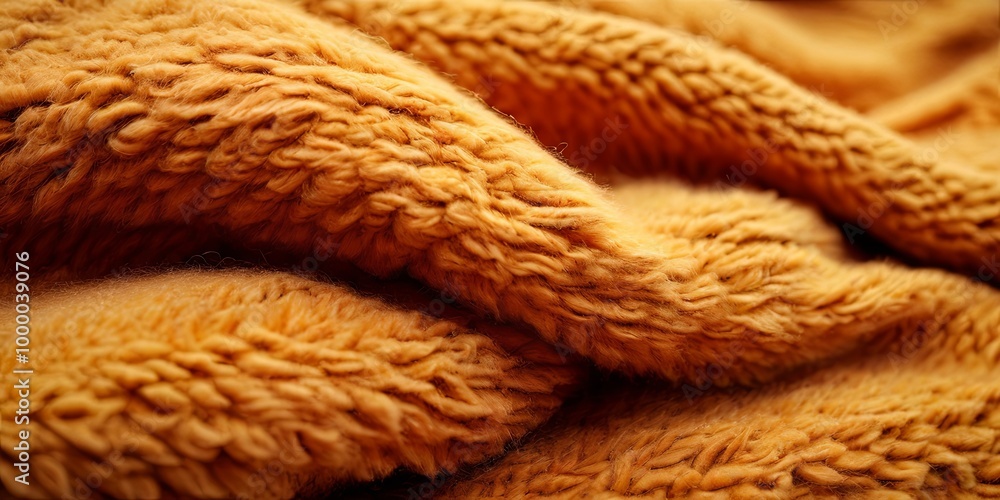 Aufkleber a close up of a fuzzy orange blanket with a lot of texture