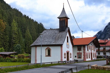 Chapel Obere Gasse in Leutasch, Tyrol, Austria, Europe
